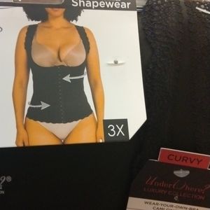 Curvy firm control shape wear black size 3X